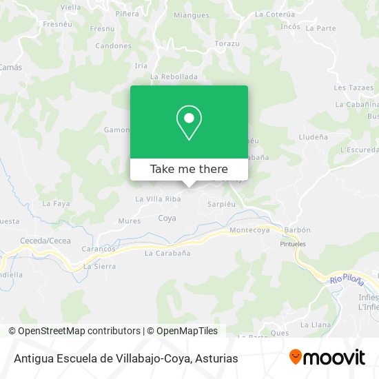 Antigua Escuela de Villabajo-Coya map