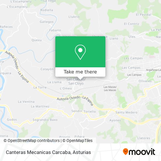 Canteras Mecanicas Carcaba map