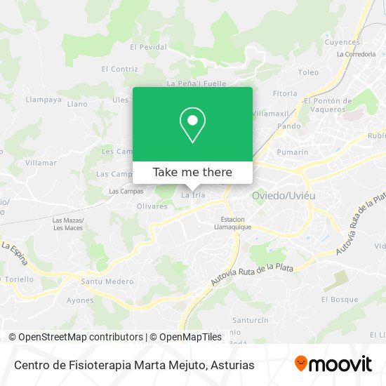 Centro de Fisioterapia Marta Mejuto map