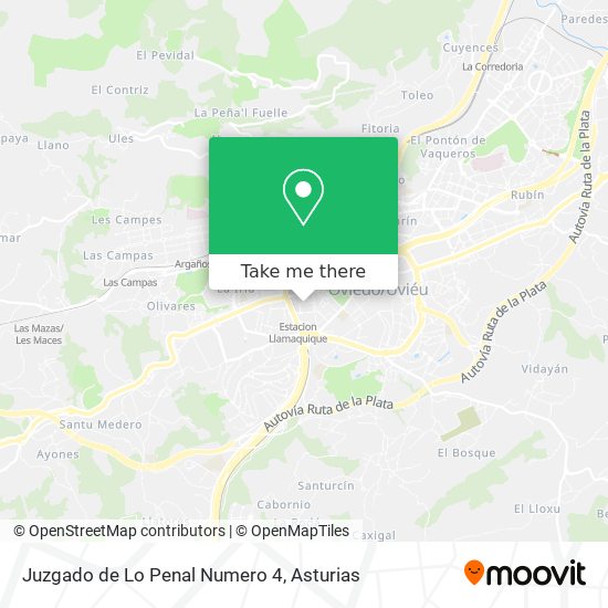 Juzgado de Lo Penal Numero 4 map