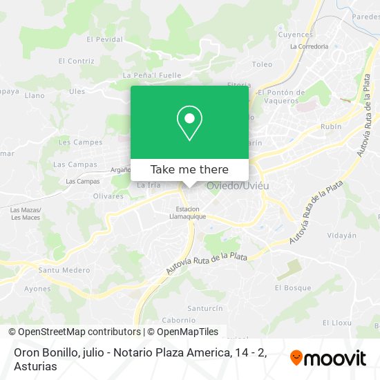 Oron Bonillo, julio - Notario Plaza America, 14 - 2 map