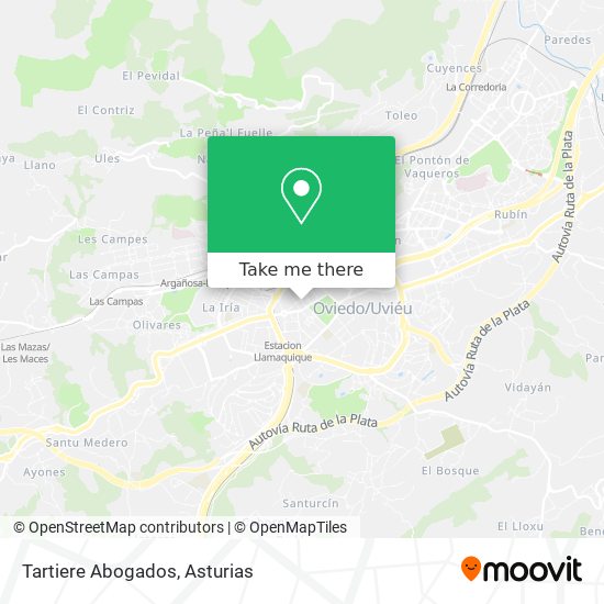 Tartiere Abogados map