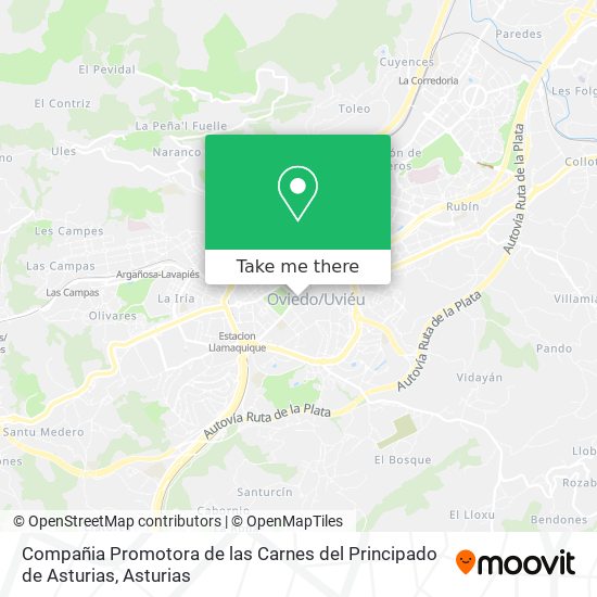 Compañia Promotora de las Carnes del Principado de Asturias map
