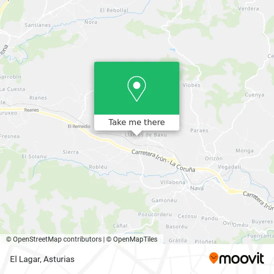 El Lagar map