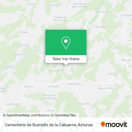 Cementerio de Bustiello de la Cabuerna map