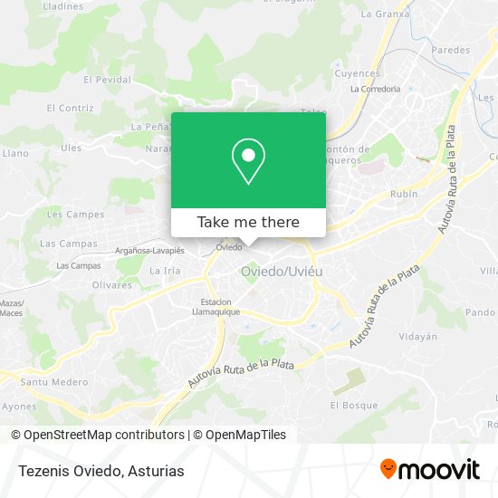 mapa Tezenis Oviedo