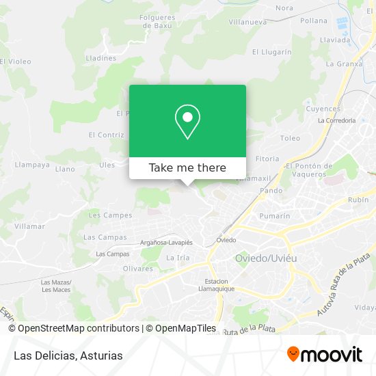 Las Delicias map