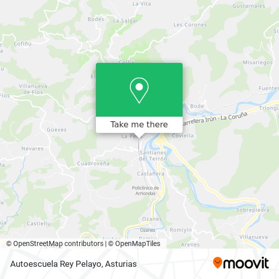 mapa Autoescuela Rey Pelayo