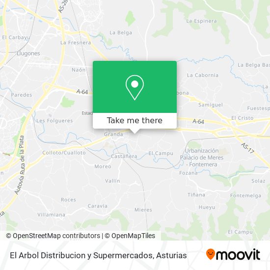 El Arbol Distribucion y Supermercados map