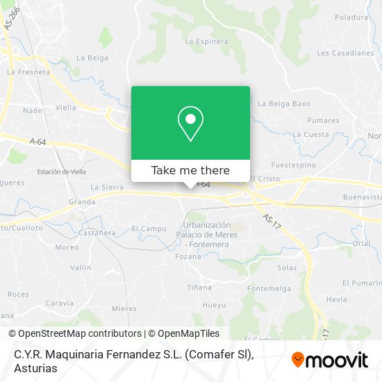 C.Y.R. Maquinaria Fernandez S.L. (Comafer Sl) map