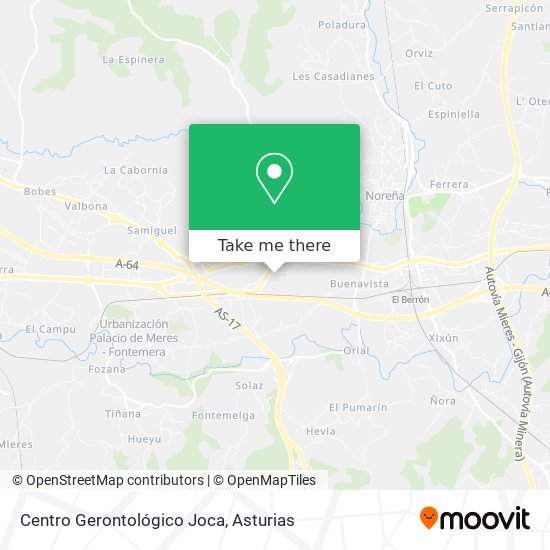 Centro Gerontológico Joca map