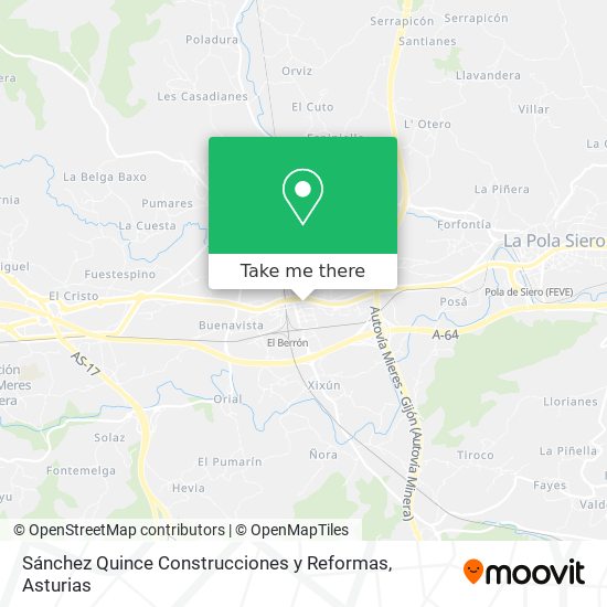 Sánchez Quince Construcciones y Reformas map