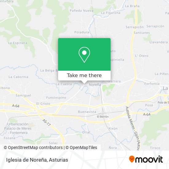 Iglesia de Noreña map