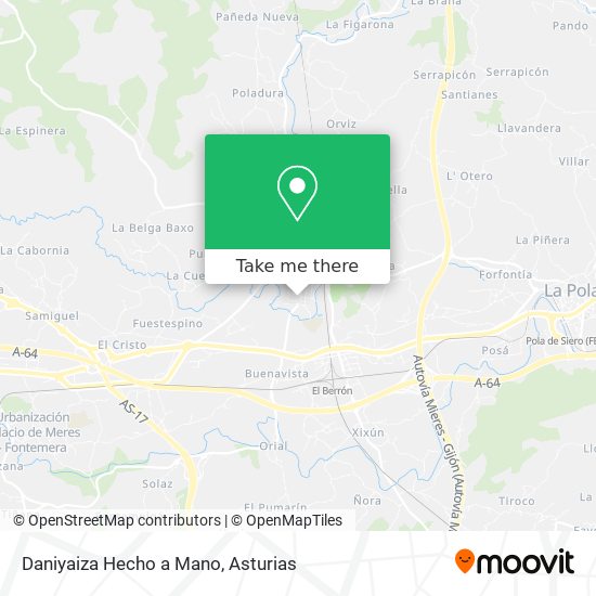 Daniyaiza Hecho a Mano map