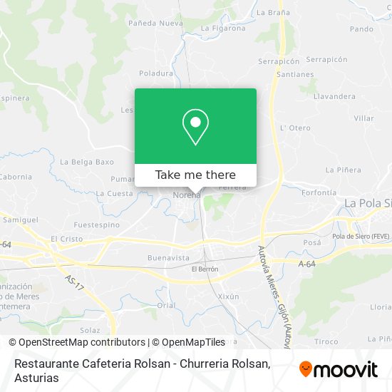 Restaurante Cafeteria Rolsan - Churreria Rolsan map