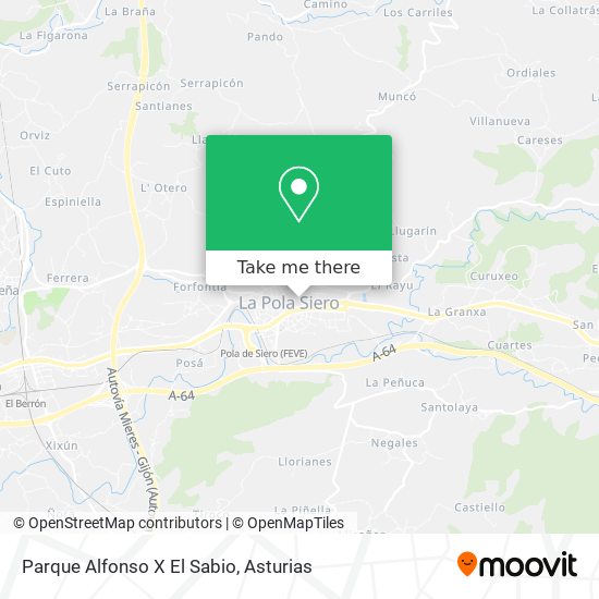 Parque Alfonso X El Sabio map