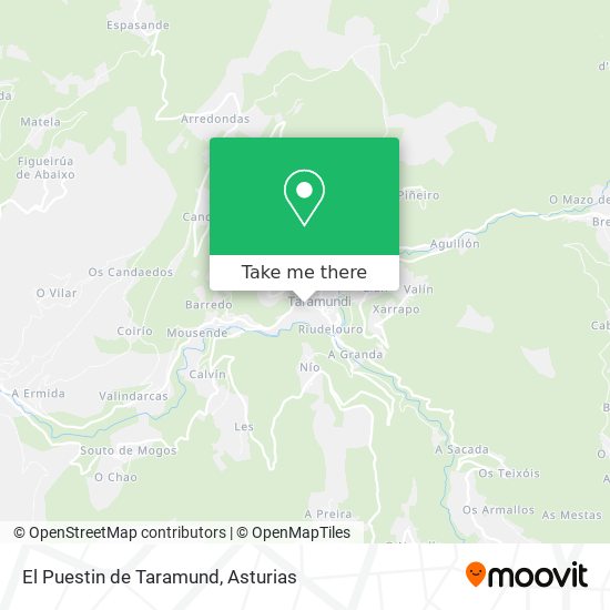 El Puestin de Taramund map