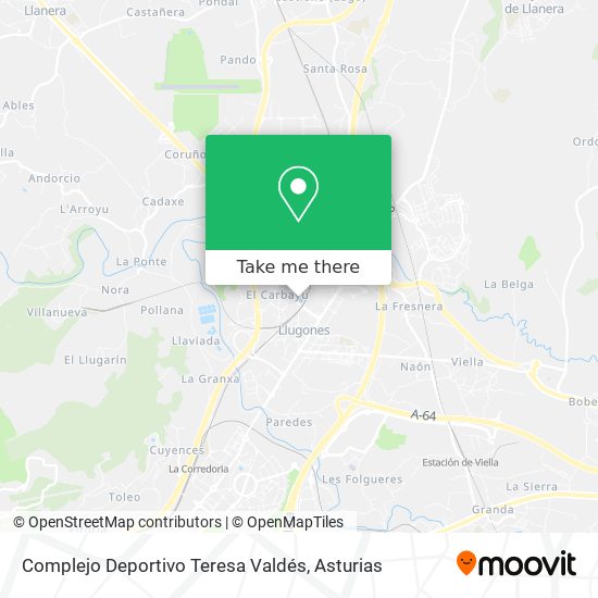 Complejo Deportivo Teresa Valdés map