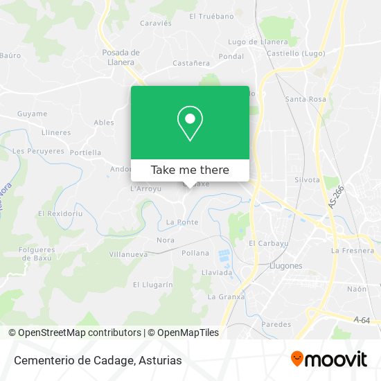 Cementerio de Cadage map