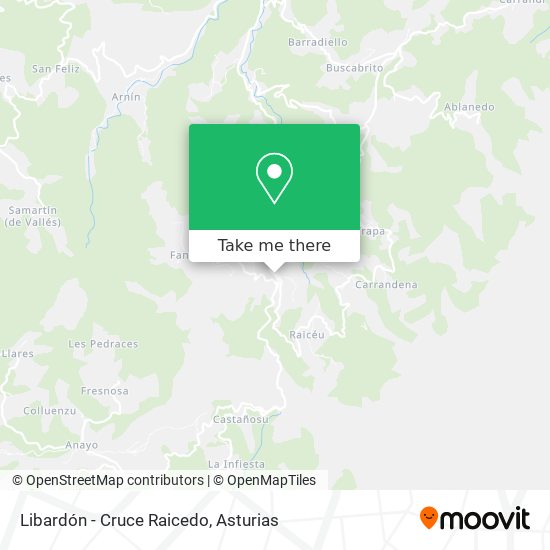 Libardón - Cruce Raicedo map