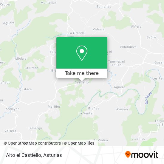 Alto el Castiello map