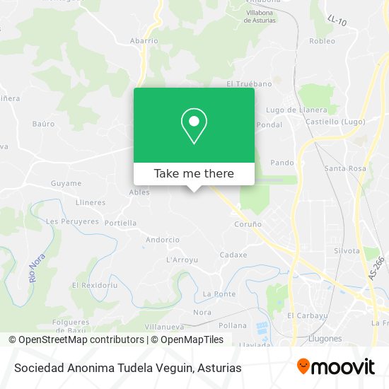 Sociedad Anonima Tudela Veguin map