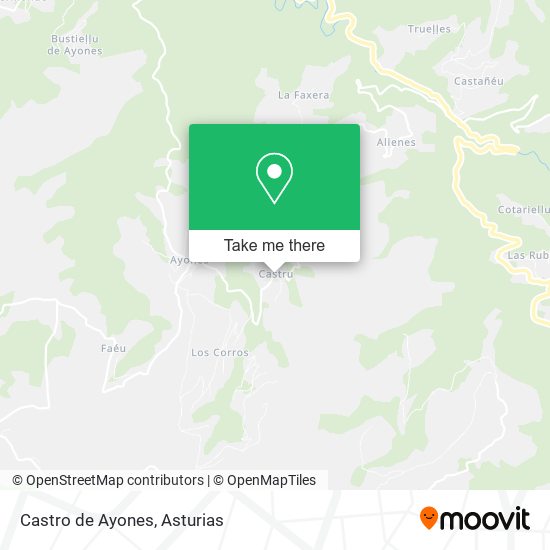 Castro de Ayones map