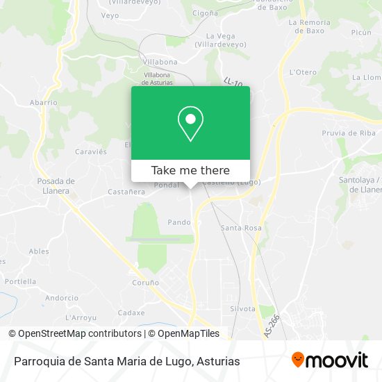 Parroquia de Santa Maria de Lugo map