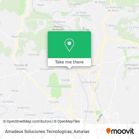 Amadeus Soluciones Tecnologicas map