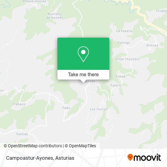 Campoastur-Ayones map