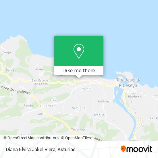 Diana Elvira Jakel Riera map