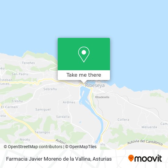 Farmacia Javier Moreno de la Vallina map