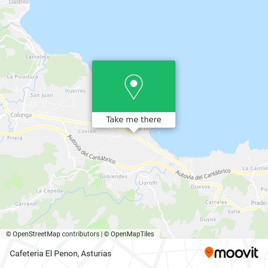 Cafeteria El Penon map