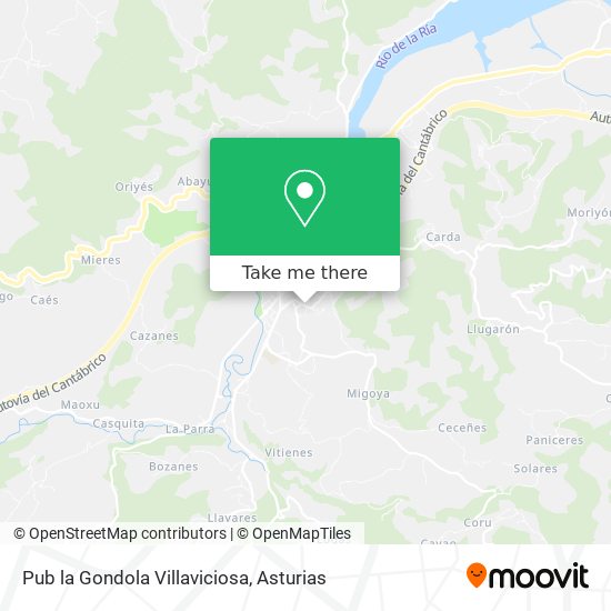Pub la Gondola Villaviciosa map