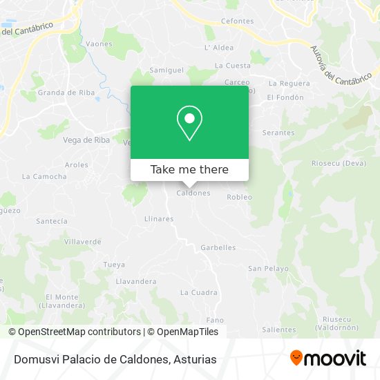 Domusvi Palacio de Caldones map