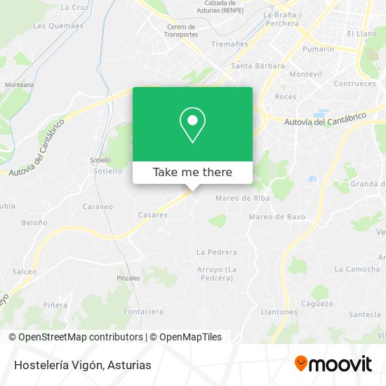 Hostelería Vigón map