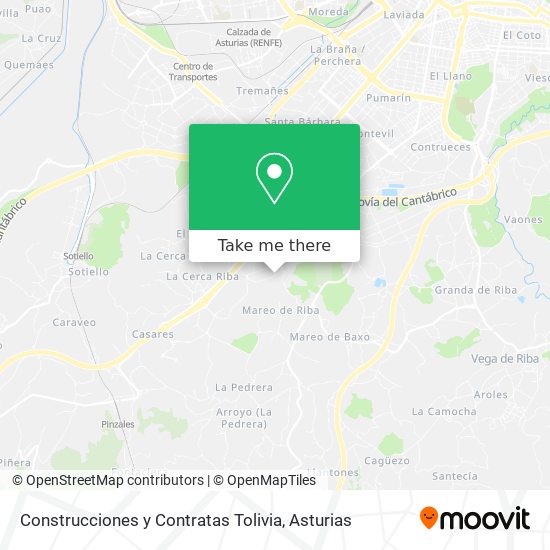 Construcciones y Contratas Tolivia map