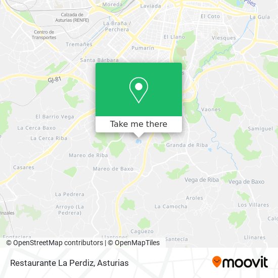 Restaurante La Perdiz map