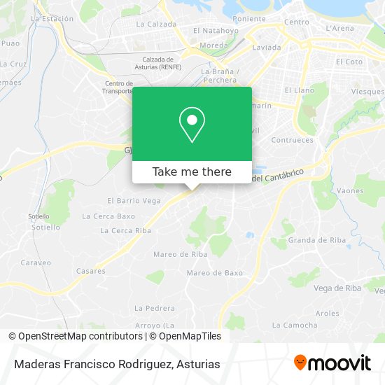 Maderas Francisco Rodriguez map