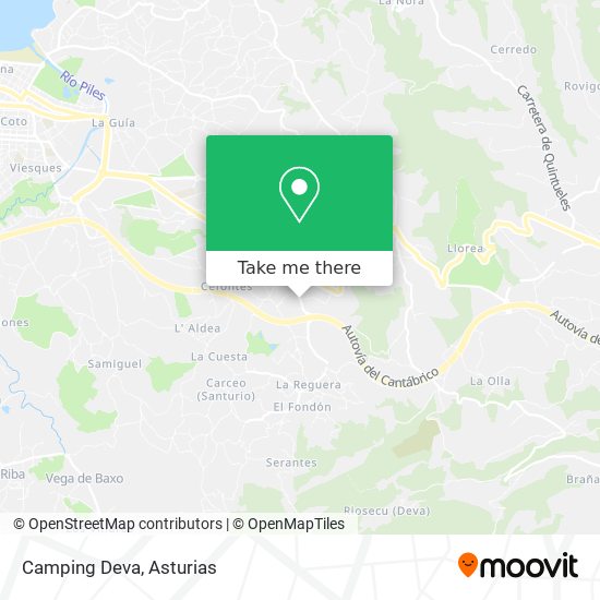 Camping Deva map