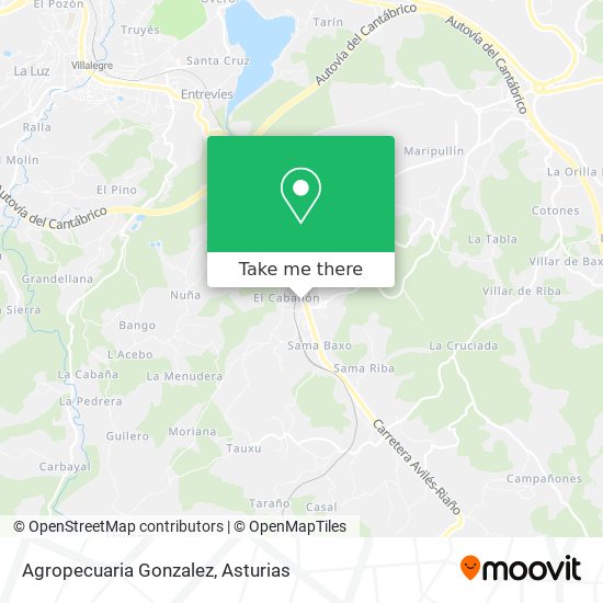 Agropecuaria Gonzalez map