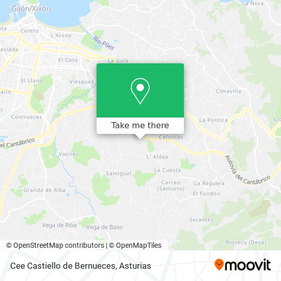 Cee Castiello de Bernueces map