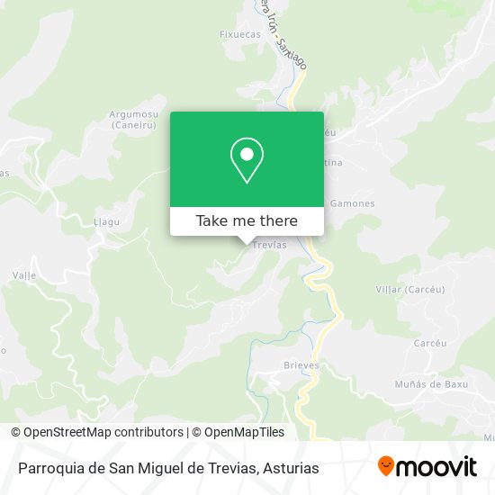 Parroquia de San Miguel de Trevias map
