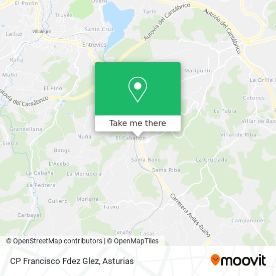 CP Francisco Fdez Glez map