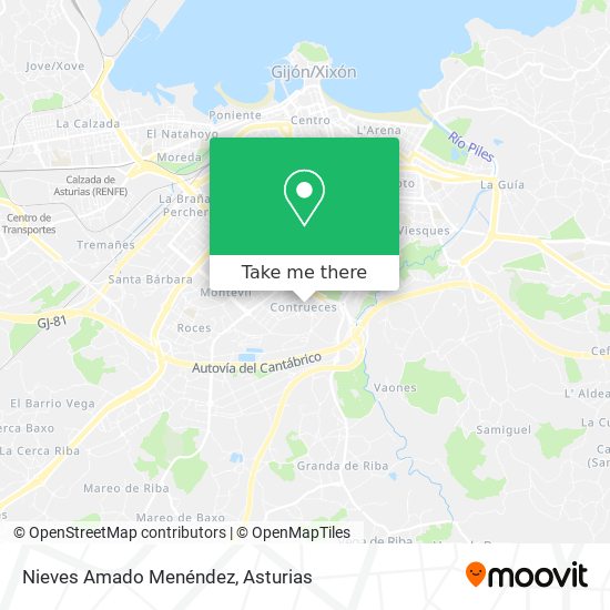 Nieves Amado Menéndez map
