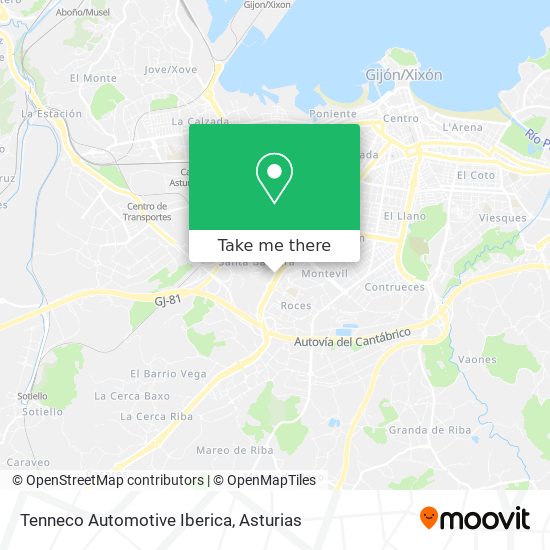 Tenneco Automotive Iberica map