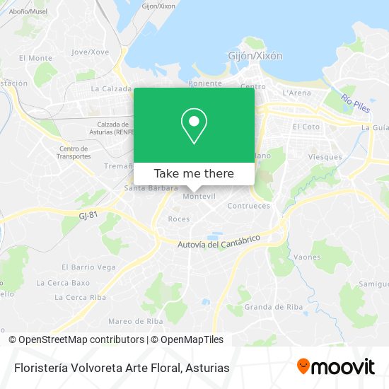 Floristería Volvoreta Arte Floral map