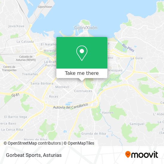 Gorbeat Sports map