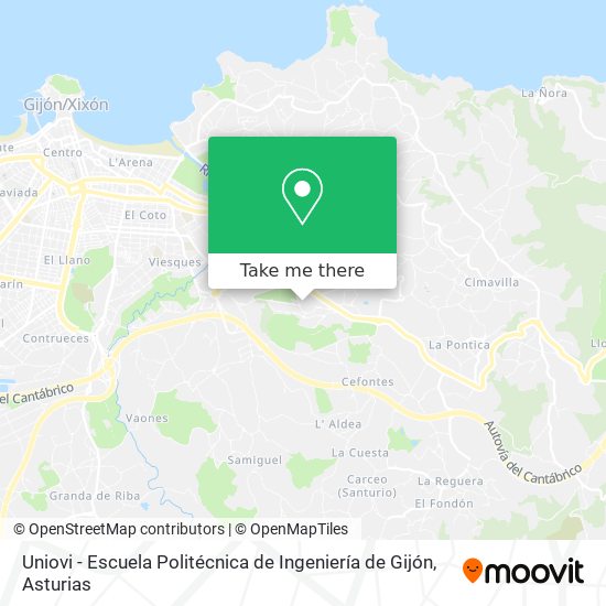 Uniovi - Escuela Politécnica de Ingeniería de Gijón map
