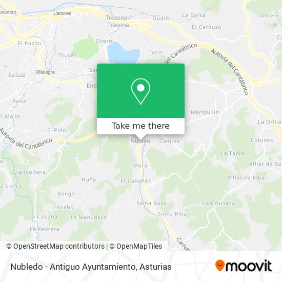 Nubledo - Antiguo Ayuntamiento map